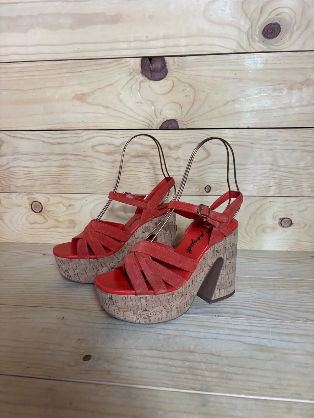 Free People Lisbon Sunstar platform sandals size 38 US 7.5